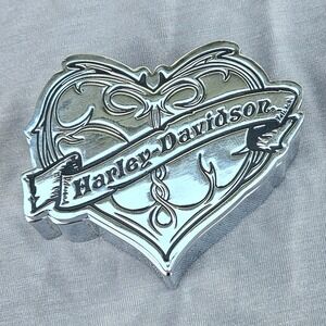 Harley Davison HD heart Shaped Jewelry Trinket Box 2007.